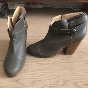 Rag and bone grey harrow booties